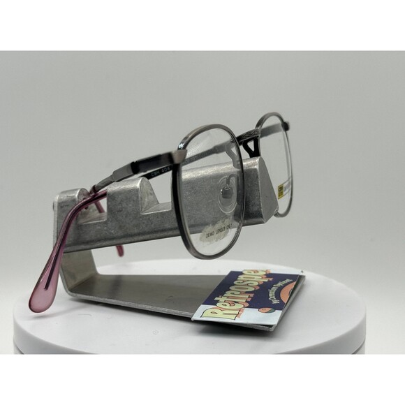 True Vintage Eyeglasses Petite/Kids Round Original Demo Lens CBH404 Antique Blue - Picture 3 of 10